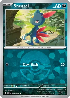 Sneasel Poke ball Holo 61